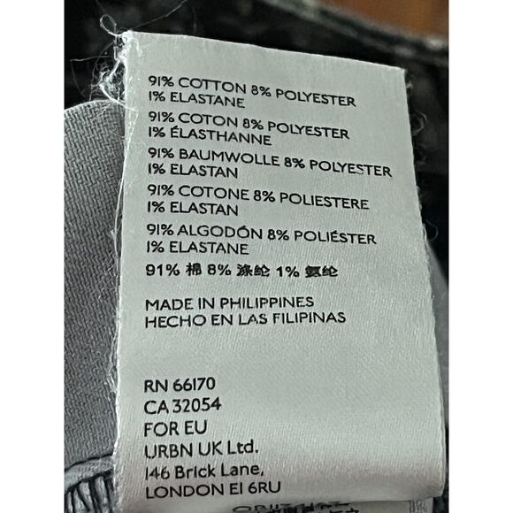 PILCRO Anthropologie Water Lily Jeans Pant •27• Botanical Floral High Wide Leg - Picture 11 of 13